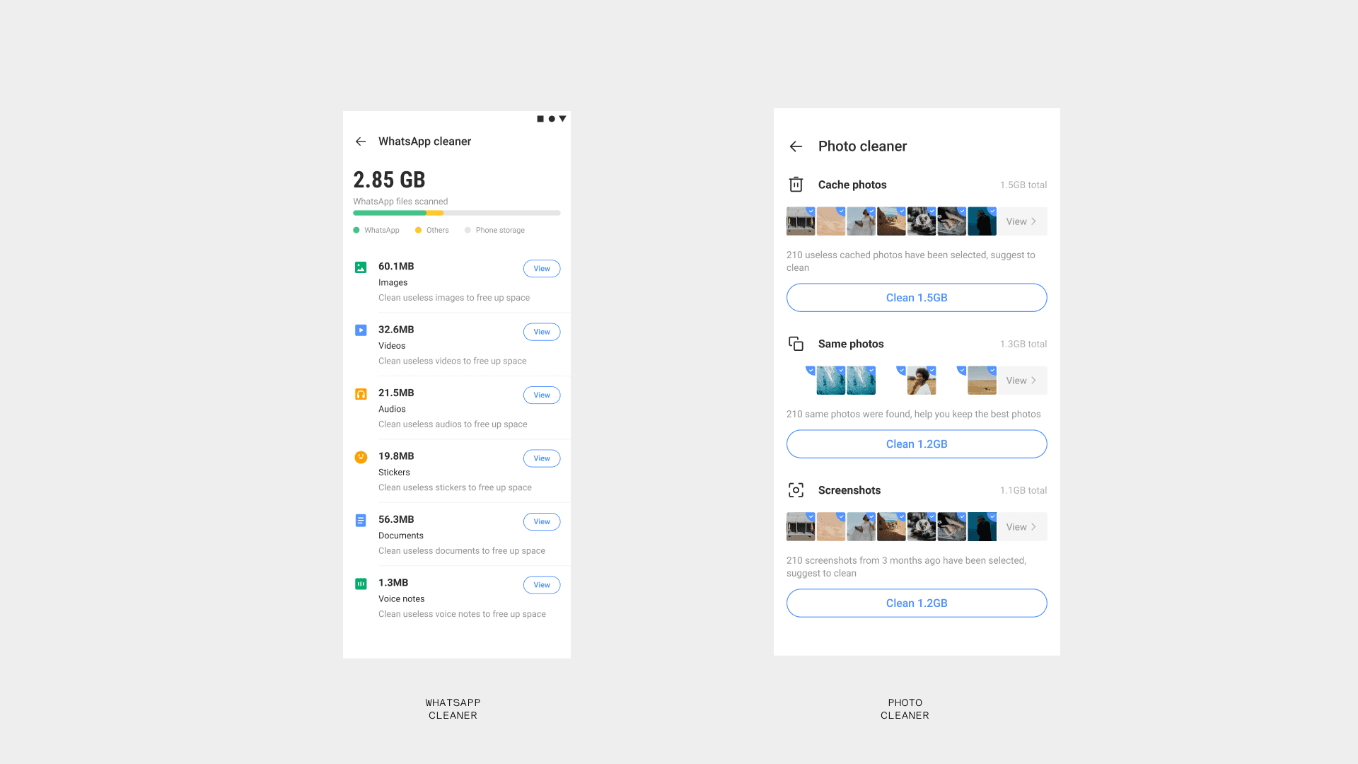 Cleaner WhatsApp and photo cleanup experiences