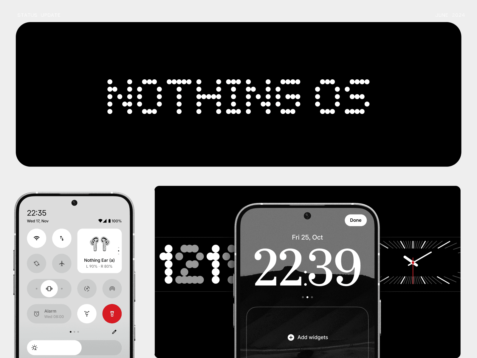 Nothing OS interface project preview